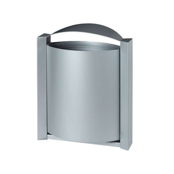 Image de CORBEILLE 40L ARKEA MURALE - GRIS METAL 9006