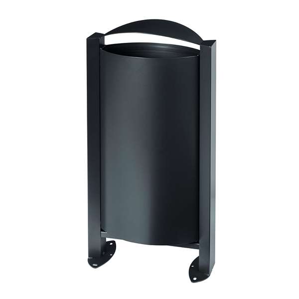 Image de CORBEILLE SUR PIED ARKEA - 60L -SANS CENDRIER-ANTHRACITE MAT