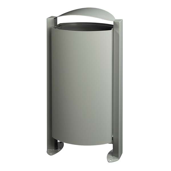 Image de CORBEILLE SUR PIED ARKEA 100L - SANS CENDRIER - GRIS CIMENT