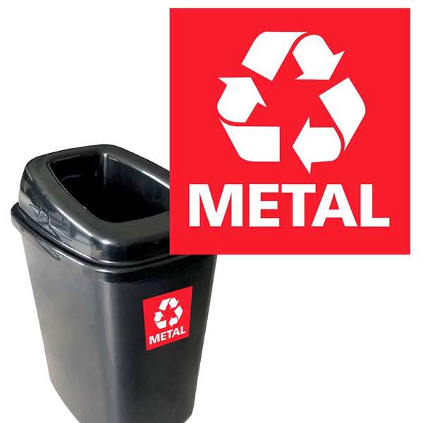 Image de AUTOCOLLANTS TRI SELECTIF 'METAL' (FTS12X12CM)