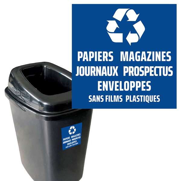 Image de AUTOCOLLANTS TRI SELECTIF 'PAPIER' (FTS12X12CM)