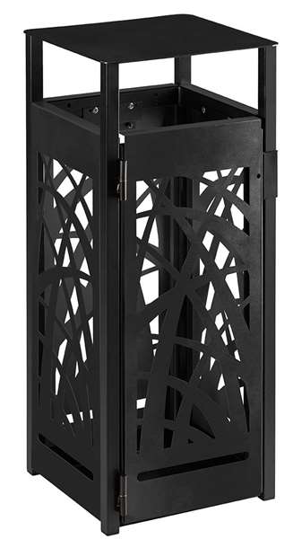 Image de CORBEILLE POSER/FIXER CYBEL ANTINUISIBLE 110L-ANTHRACITE MAT