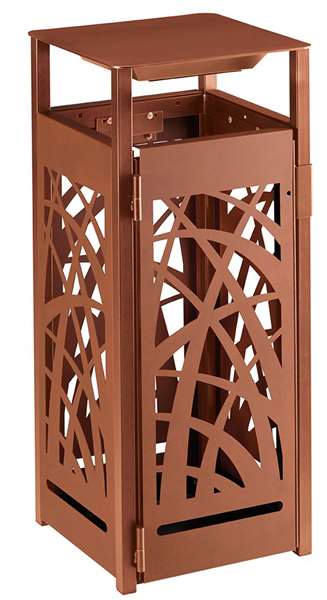 Image de CORBEILLE POSER/FIXER CYBEL ANTI-NUISIBLE 110L-EFFET ROUILLE