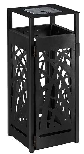 Image de CORBEILLE POSER/FIXER CYBEL ANTINUISIBLE 110L-ANTHRACITE MAT