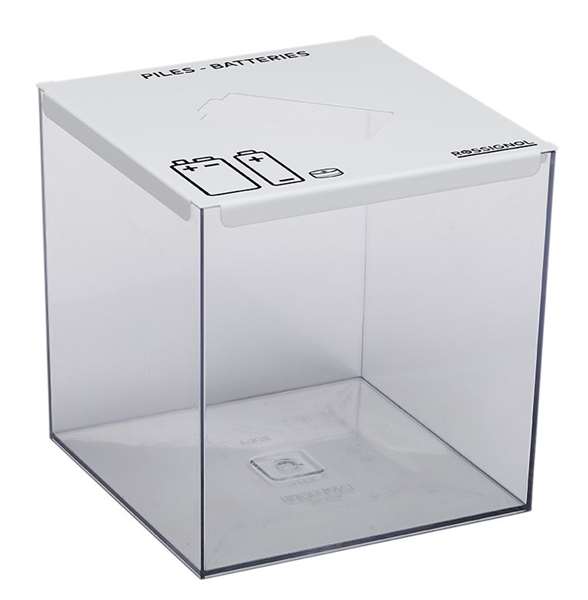 Image de COLLECTEUR DE PILES A POSER-PILEO-7L-BLANC