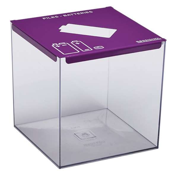 Image de COLLECTEUR DE PILES A POSER-PILEO-7L-VIOLET