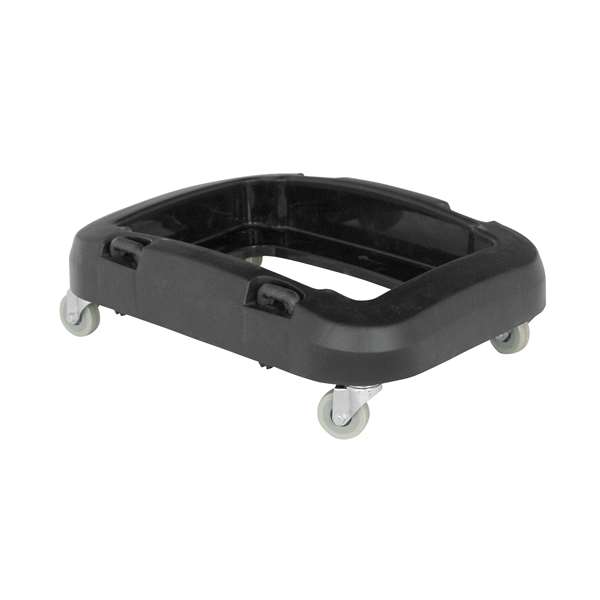 Image de CHARIOT POLYPRO NOIR POUR COLLECTEUR 'RECYCLAGE' 60/80L