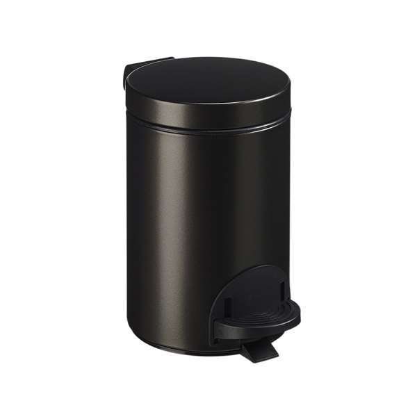Image de POUBELLE A PEDALE METAL GRIS MANGANESE SANELIA 3L