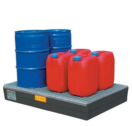 Image de BAC DE RETENTION PFV GRIS PALETTE AVEC CAILLEBOTIS GALVANISE