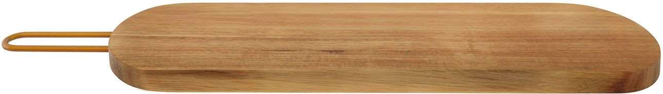 Image de PLANCHE A SERVIR ACACIA/POIGNEE CUIVRE (LONG.600XLARG.120MM)