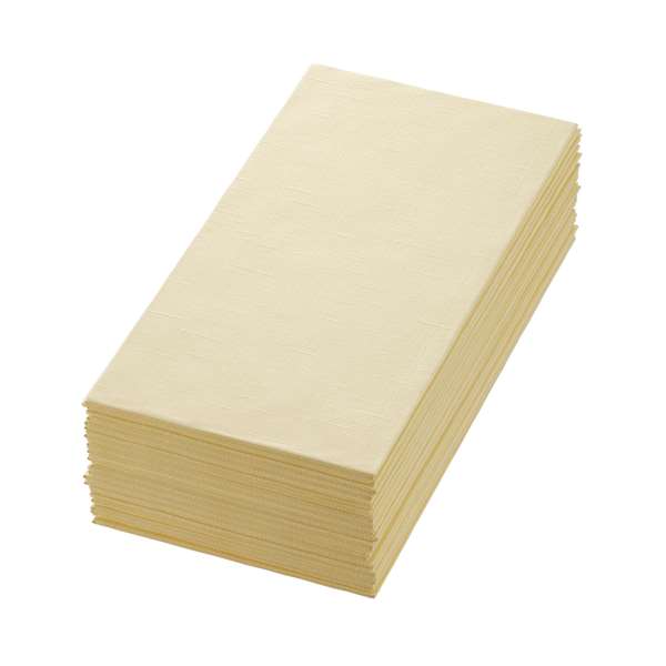 Image de SERVIETTE DUNILIN CREME PLIAGE EN 8 48X48CM X216