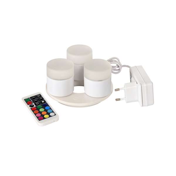 Image de KIT 3 MINI LAMPES LED RECHARGEABLES MULTICOLORES