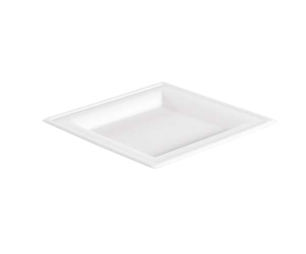 Image de ASSIETTE CARREE FIBRE DE CANNE (FTS160X160MM) X50
