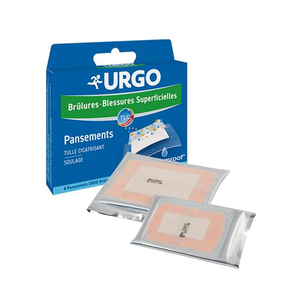 Image de PANSEMENTS 'BRULURES' STERILES 5X7CM X6