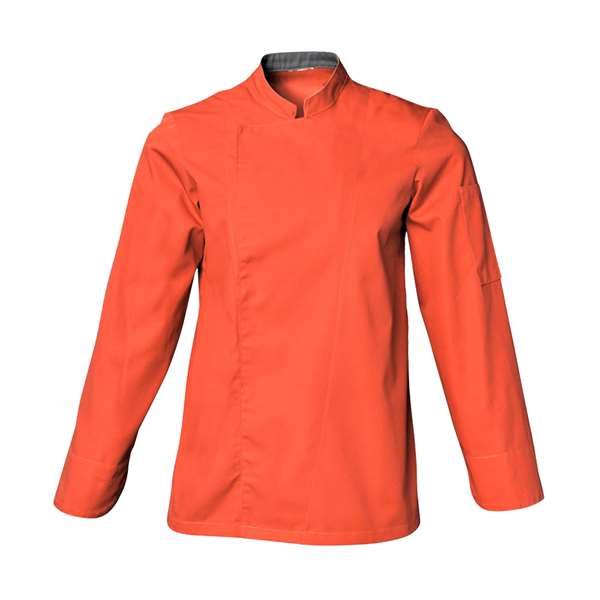 Image de VESTE DE CUISINE COOKIE ML ORANGE T3
