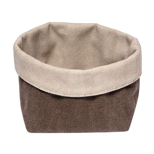 Image de CORBEILLE CARREE TISSU MARRON