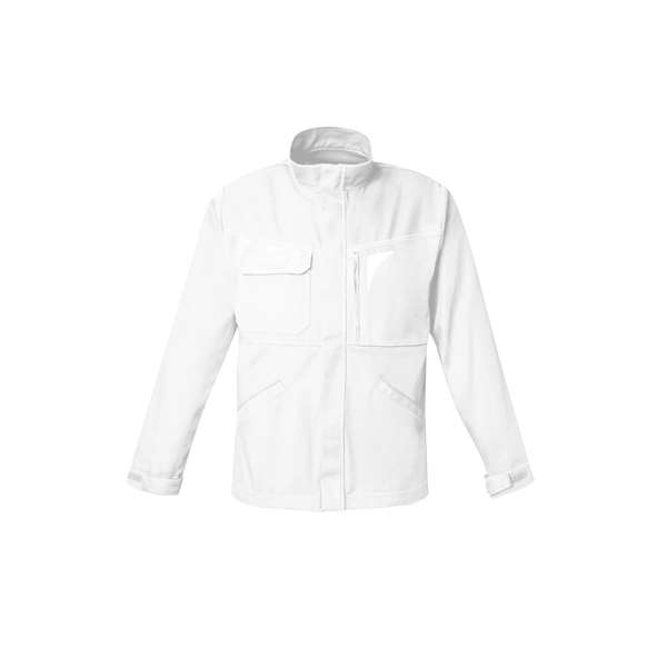 Image de VESTE WORKWEAR BEN 60% COTON/40% POLYR BLANC T3