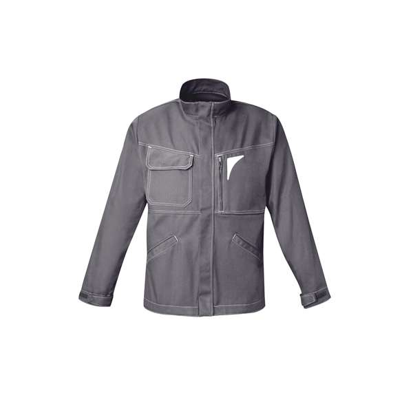 Image de VESTE WORKWEAR BEN 60% COTON/40% POLYR GRIS-MOLE T4