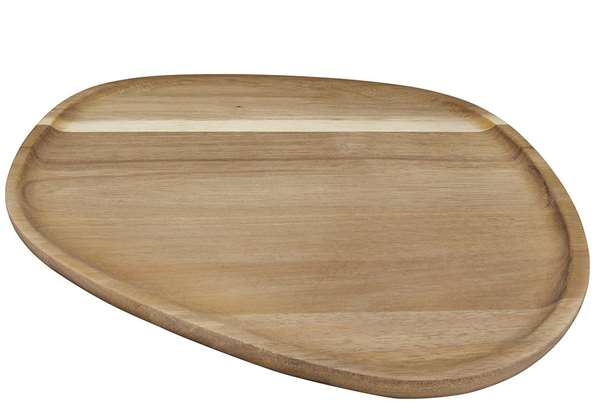 Image de PLATEAU ACACIA FORME GALET (FTS.300X295X18MM)