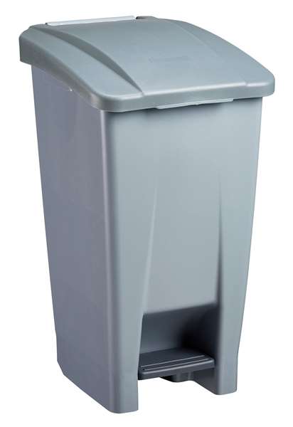 Image de POUBELLE MOBILE A PEDALE 60L MOBILY GREEN GRIS/GRIS