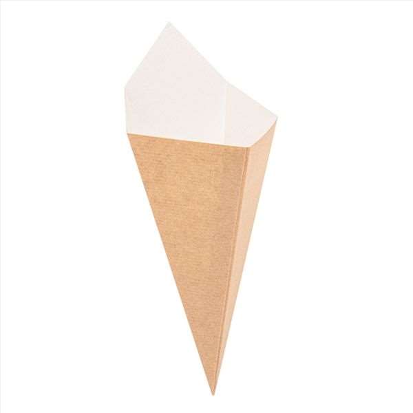 Image de CONE A FRITES CARTON BRUN (FTS128X217MM) 100GRS X1600