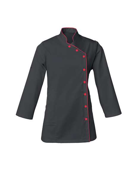 Image de TUNIQUE ODILE MANCHES REGLABLES POLY/COT 195GRS NOIR T1