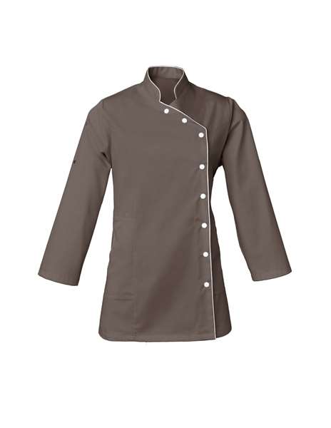 Image de TUNIQUE ODILE MANCHES REGLABLES POLY/COT 195GRS TAUPE T3