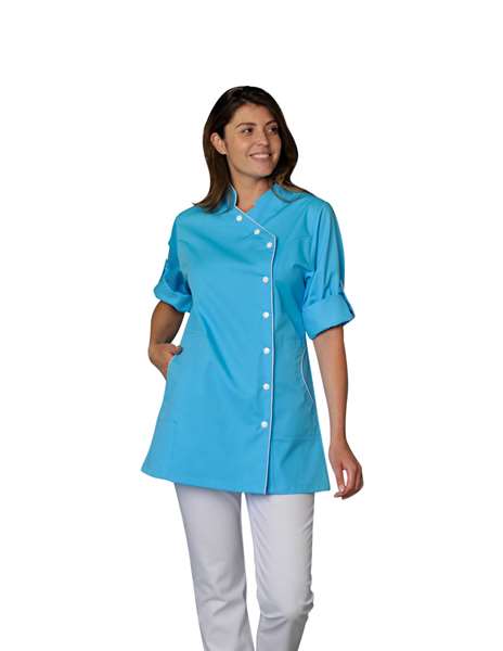 Image de TUNIQUE ODILE MANCHES REGLABLES POLY/COT 195GRS ATOLL T5