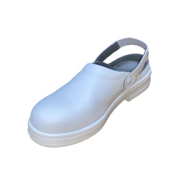 Image de SABOT DE SECURITE BLANC GILOU AVEC BRIDE DE MAINTIEN P44