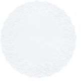 DENTELLE RONDE BLANCHE DIAM.100MM X250