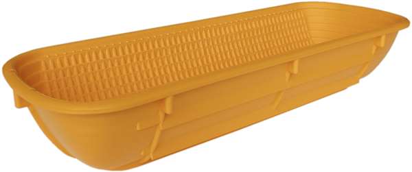 Image de BANNETON OVAL PP ORANGE 1000G