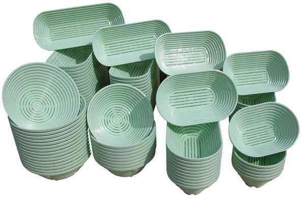 Image de BANNETON OVALE PP VERT 500G