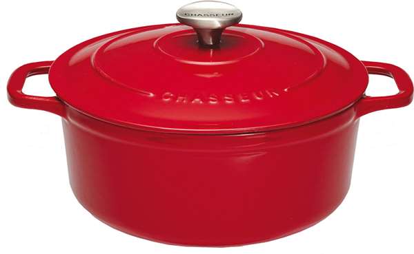 Image de COCOTTE RONDE FONTE ROUGE D240