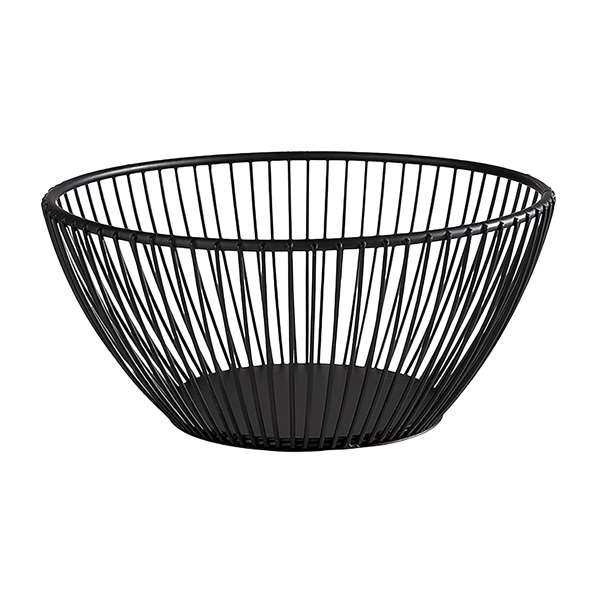 Image de CORBEILLE PAIN FIL NOIR MAT