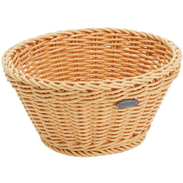 Image de CORBEILLE RONDE 18X10CM BEIGE