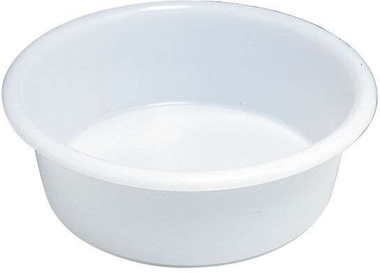 Image de CUVETTE RONDE PEHD BLANC 9L