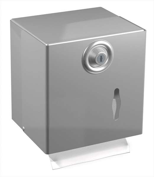 Image de DISTRIBUTEUR PAPIER HYGIENIQUE PAQUET OU ROULEAU-INOX