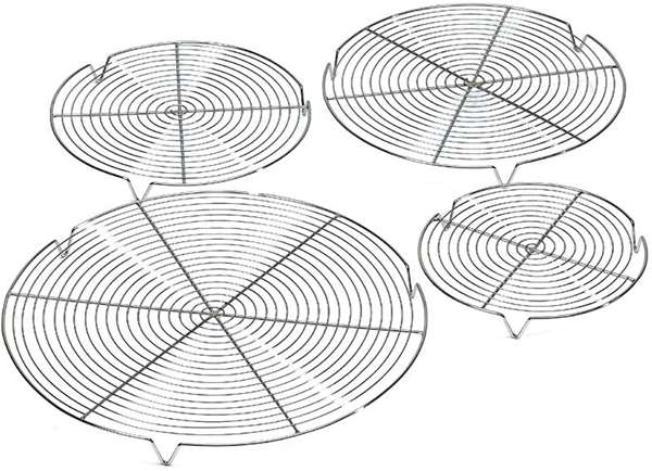 Image de GRILLE RONDE+PIEDS CHROMEE 200