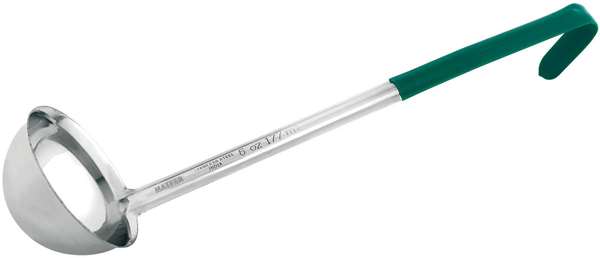 Image de LOUCHE INOX 17.5CL M. PVC VERT