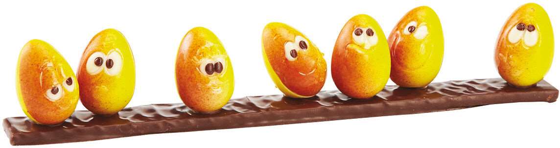 Image de PLAQU CHOCO 24 1/2 OEUF SMILEY