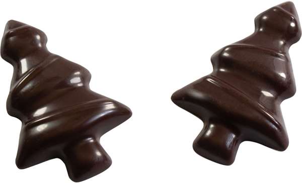 Image de PLAQUE CHOCO 12 MINI-SAPINS H5