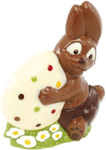 Image de PLAQUE LAPIN OEUF 2 MOULES S/B