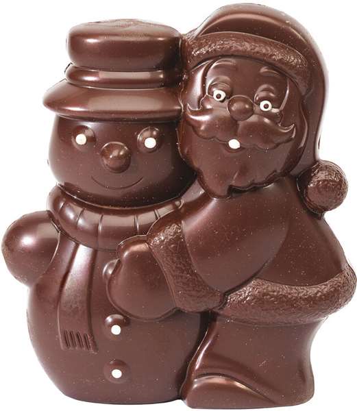 Image de PLAQUE PERE NOEL+BONHOMME NEIG