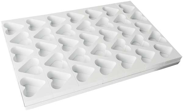 Image de PLAQUE PS 35 COEURS 75X70