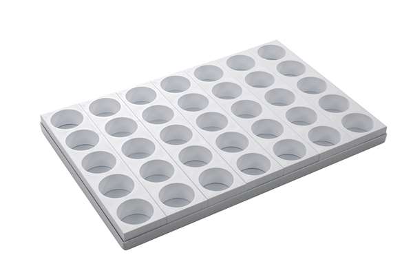 Image de plaque PS 35 moules ronds D65