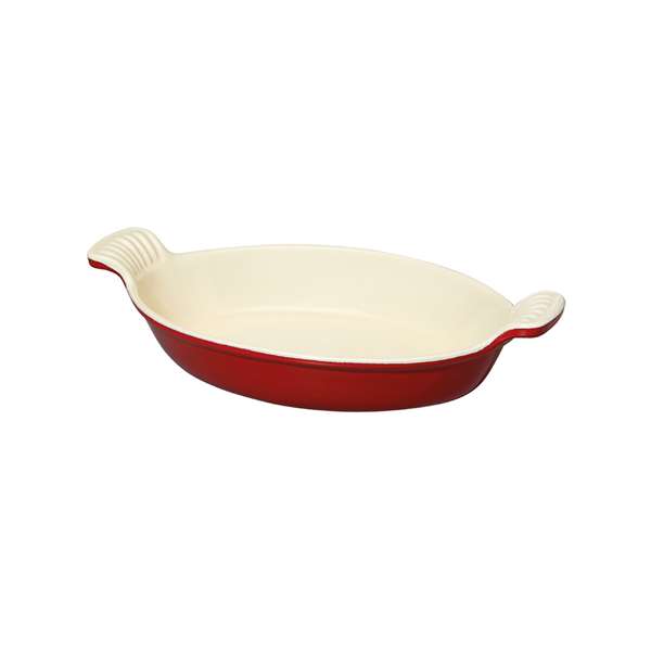 Image de PLAT OVALE FONTE ROUGE L250MM