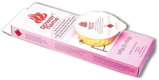 Image de SET 3 BARQUETTES POWERFLAM 80G