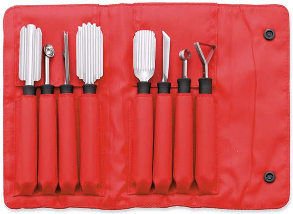 Image de TROUSSE 8 COUTEAUX DECOR LEGUM