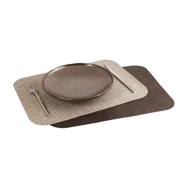 Image de SET TABLE VINTAGE CACAO 30X40CM