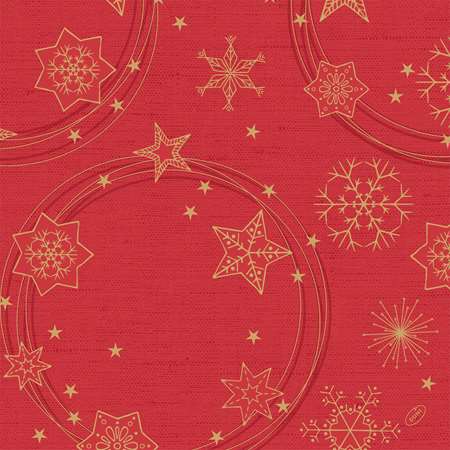 SERVIETTE STAR SHINE ROUGE 4 PLIS 40X40CM X300